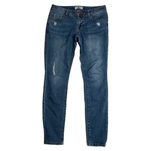 Cabi 5087 Skinny Distressed Stretch Denim Medium Wash Women 4
